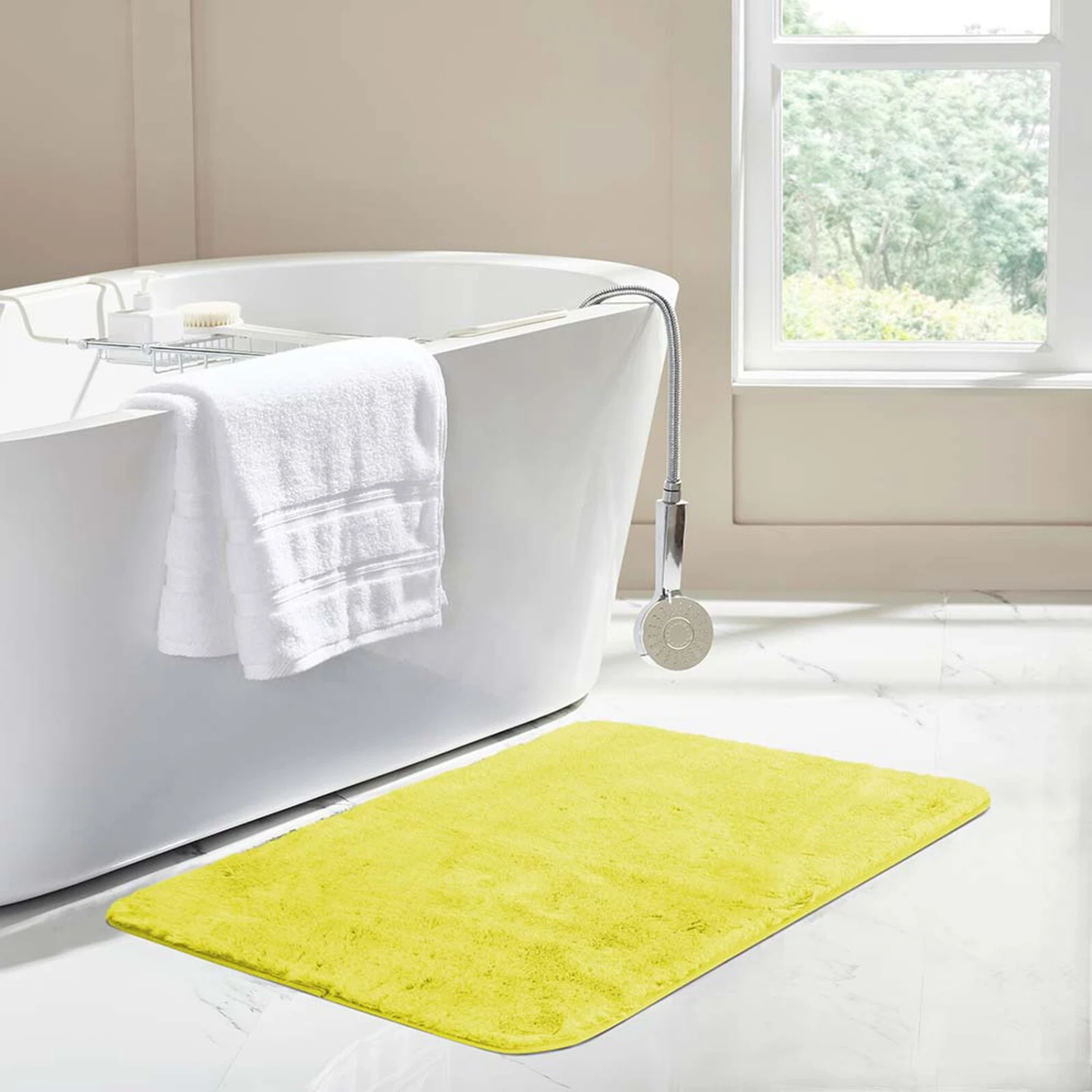 RT Designers Collection Premium Rosie Rabbit Super Soft Faux Fur Rug 20" X 30" Yellow 1 RT Designers Collection Premium Rosie Rabbit Super Soft Faux Fur Rug 20" X 30" Yellow