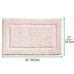 MDesign 100% Cotton Bath Mat, Hotel-Style Bathroom Floor Rug, 2 Pack -Bed Linings Sale 03915ba1e66d49c695ee9f52c82d2ff4