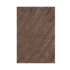 Unique Stripe Honeycomb Sculptured Bath Rug Is Made Soft Plush Cotton Is Super Soft The Touch