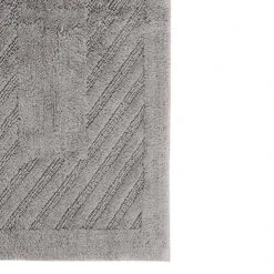 Knightsbridge Diagonal Racetrack 100% Cotton Reversible Bath Rug 17 X 24 Silver -Bed Linings Sale 04bdf4cd85194f90a205b6e7b8b1e9b1