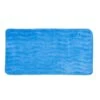 Bedford Home Microfiber Memory Foam Bath Mat - Blue