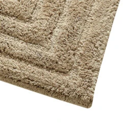 Knightsbridge Diagonal Racetrack 100% Cotton Reversible Bath Rug 22 X 60 Natural -Bed Linings Sale 07246780db944823bb5de2ad596fd352