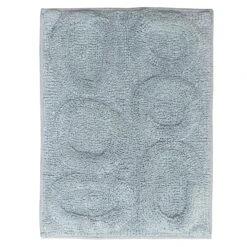 Castle Hill Super Soft Cotton Non Skid Back Fantastic Sinking Bath Rug 20" X 30" Light Blue