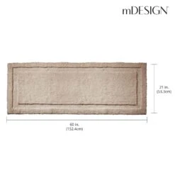 MDesign Large Bath Mat Runner - Non-Skid Bathroom Runner Rug -Bed Linings Sale 12abcffb518d44e6896caccb39de8517
