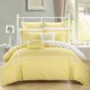 Chic Home Chic Home Woodford 11 Piece BedBag Embroidered Comforter Set With 4 Piece Sheet Set King Size