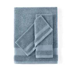 6 Bathroom Towels 100% Cotton Essentials