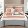 Chic Home Duke BedBag Comforter Set With Brushed Microfiber, Shams, Decorative Pillows & Sheet Set Queen 10 Piece