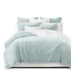 6ix Tailors Fine Linens Crown Stripe Glacier Comforter Set