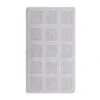 Knightsbridge Square Honeycomb 100% Cotton Reversible Bath Rug 17 X 24 White