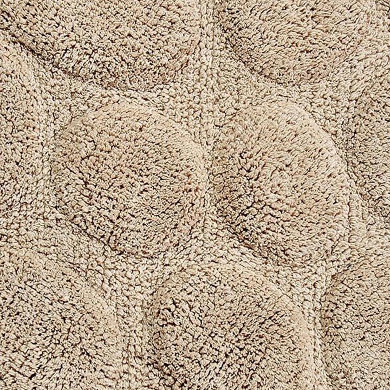 Castle Hill Luxurious Super Soft Non Skid Plush Cotton Bath Rug 21" X 34" Stone 3 Castle Hill Luxurious Super Soft Non Skid Plush Cotton Bath Rug 21" X 34" Stone - Image 3
