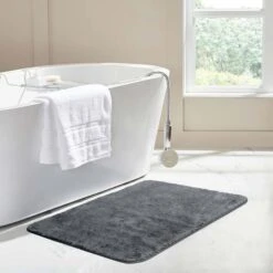 RT Designers Collection Premium Rosie Rabbit Super Soft Faux Fur Rug 24" X 36" Charcoal