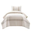 Farmhouse Stripe Reversible Cotton Quilt 3Pc Set