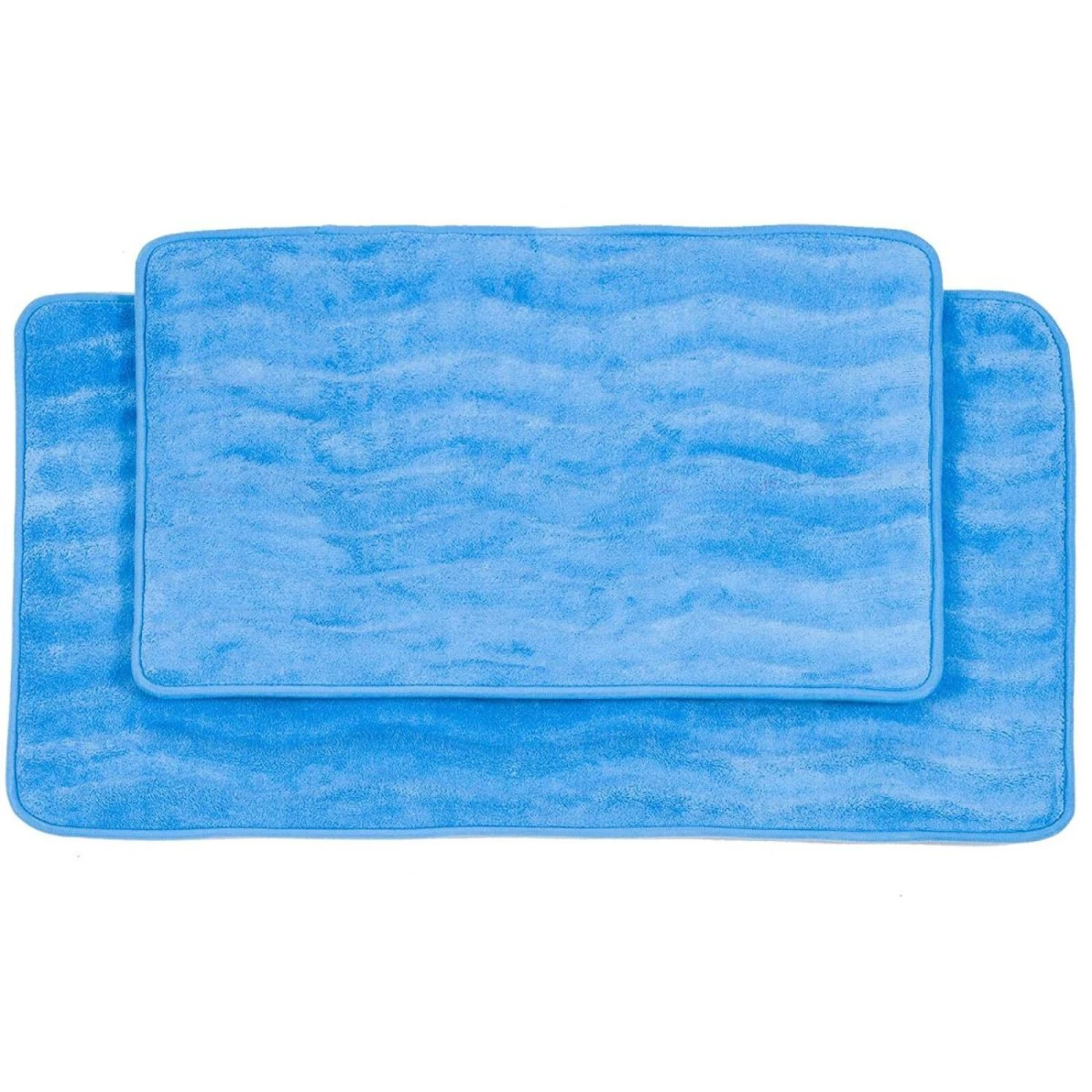 Bedford Home 2 Piece Memory Foam Bath Mat Set 1 Bedford Home 2 Piece Memory Foam Bath Mat Set