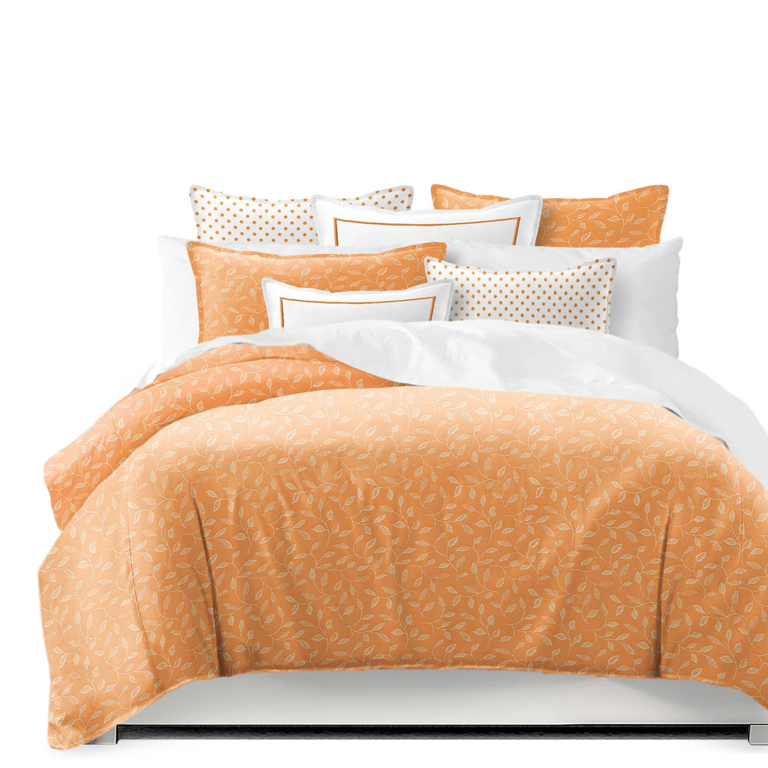 6ix Tailors Fine Linens Sabrina Tangerine Coverlet Set 1 6ix Tailors Fine Linens Sabrina Tangerine Coverlet Set