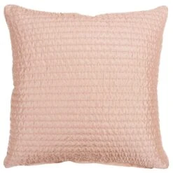 Homezia Blush Smooth Weaved Modern Throw Pillow