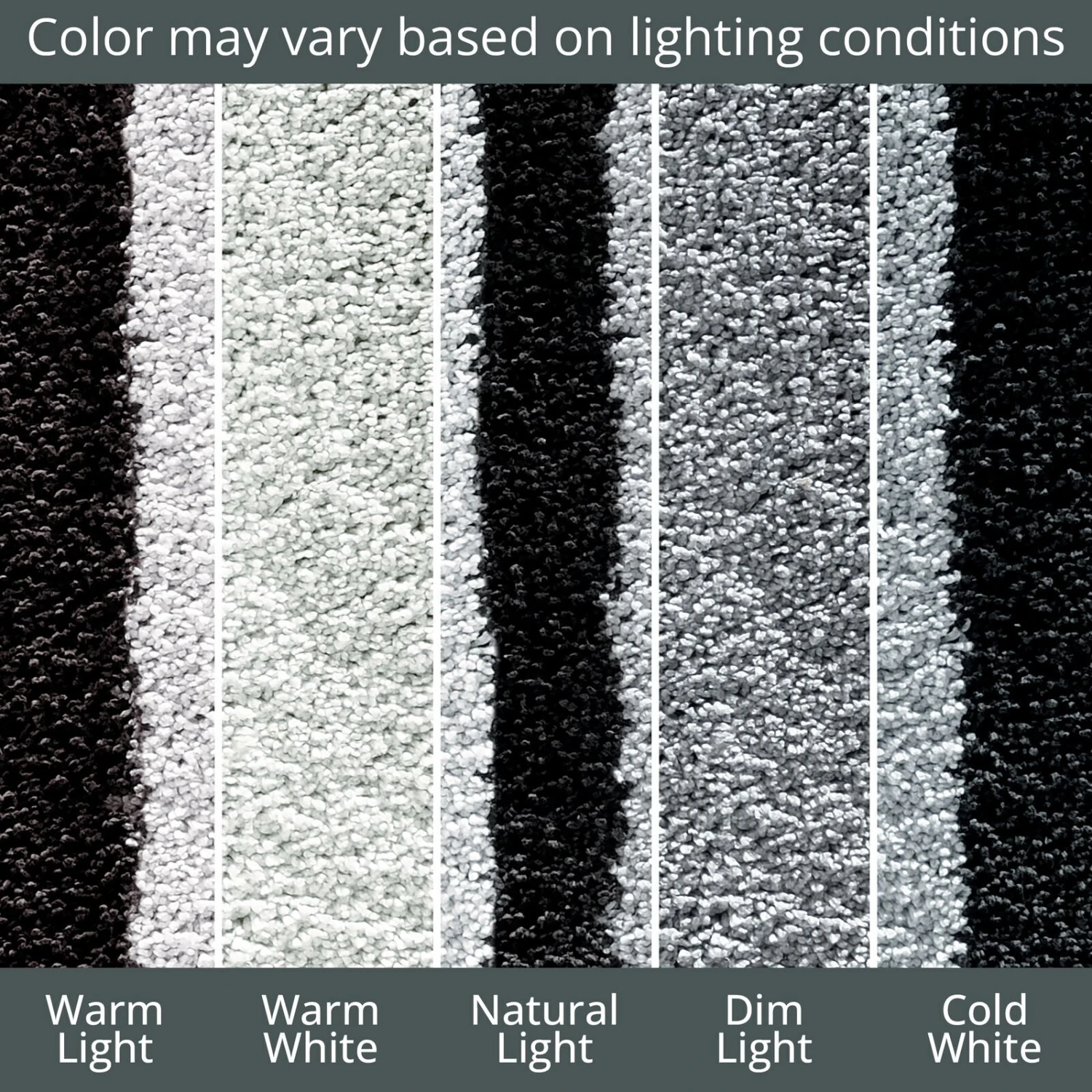 MDesign Assorted Microfiber Stripe Bath Rug For Tub/Shower, Set Of 3 7 MDesign Assorted Microfiber Stripe Bath Rug For Tub/Shower, Set Of 3 - Image 7