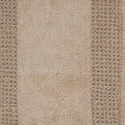 Perthshire Platinum Collection Cotton Bath Rug Racetrack Design Skid Resistant Comfortable Absorbent 20" X 30" Natural -Bed Linings Sale 2e8edcb72f0b4e54b0b1b8239ba22d2a