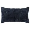 Lipa 20 X 36 Hand Stitched Lumbar King Pillow Sham, Rayon Velvet-Benzara