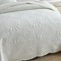 MarCielo 100% Cotton Oversized Bedspread Quilt Set Embroidery TF 6 MarCielo 100% Cotton Oversized Bedspread Quilt Set Embroidery TF -Bed Linings Sale 32449878491e4db8a7df51da88a5f111