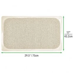 MDesign Loofah Cushioned Suction Bath Mat For Shower Stall, Bathtub, Natural/Tan -Bed Linings Sale 32626a0f6b2e460aa0d98e0492ea47bc