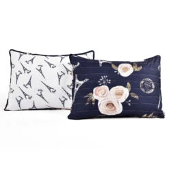 Vintage Paris Rose Butterfly Script Quilt 4Pc Set -Bed Linings Sale 33c3bfb9ab364717baf7b1c3fb0521b6