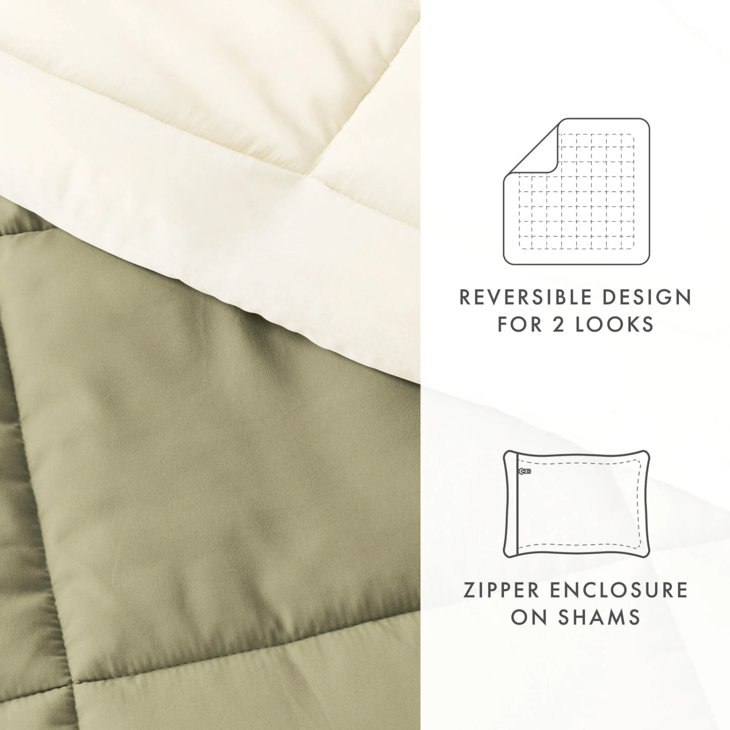 Reversible Comforter Set Super Soft Down-Alternative Bedding 6 Reversible Comforter Set Super Soft Down-Alternative Bedding - Image 6