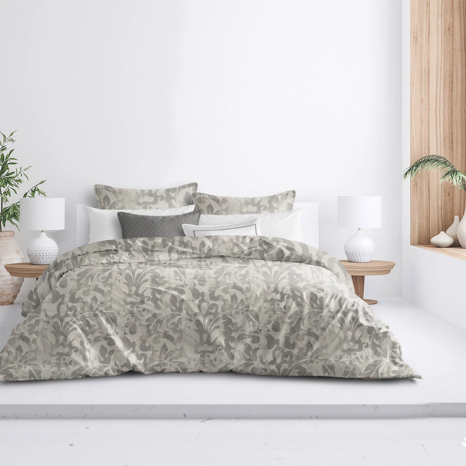 6ix Tailors Fine Linens Paragon Putty Comforter Set 6 6ix Tailors Fine Linens Paragon Putty Comforter Set - Image 6