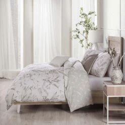 Bebejan Natural Leaves 100% Cotton 5-Piece Reversible Comforter Set -Bed Linings Sale 36ee321605044638823079ab3da74937