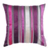 HomeRoots Set Of 2 Purple Varigated Stripe Decorative Pillow Covers