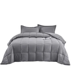 QuikFurn 3 Piece Microfiber Reversible Comforter Set