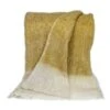 HomeRoots Supreme Soft Yellow And White Herringbone Handloomed Throw Blanket