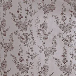 Sofia Polyester Comforter Set, Orchid Flower Print, Red White-Benzara -Bed Linings Sale 3fa093f7a57c44bbb496dee98e596cf5