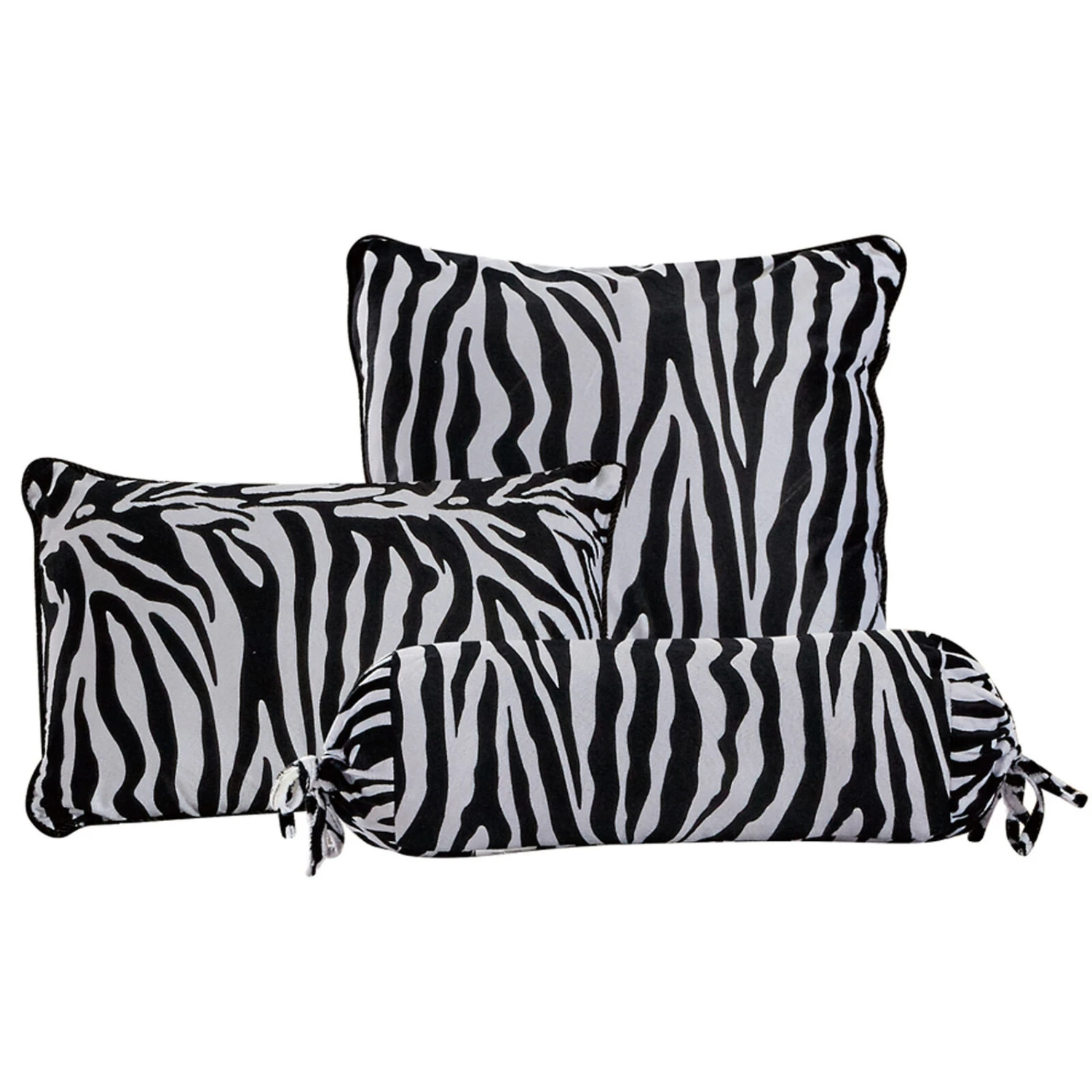 Legacy Decor Beautiful Black And White Queen Size Zebra Print Faux Fur Comforter Bedding Set 2 Legacy Decor Beautiful Black And White Queen Size Zebra Print Faux Fur Comforter Bedding Set - Image 2