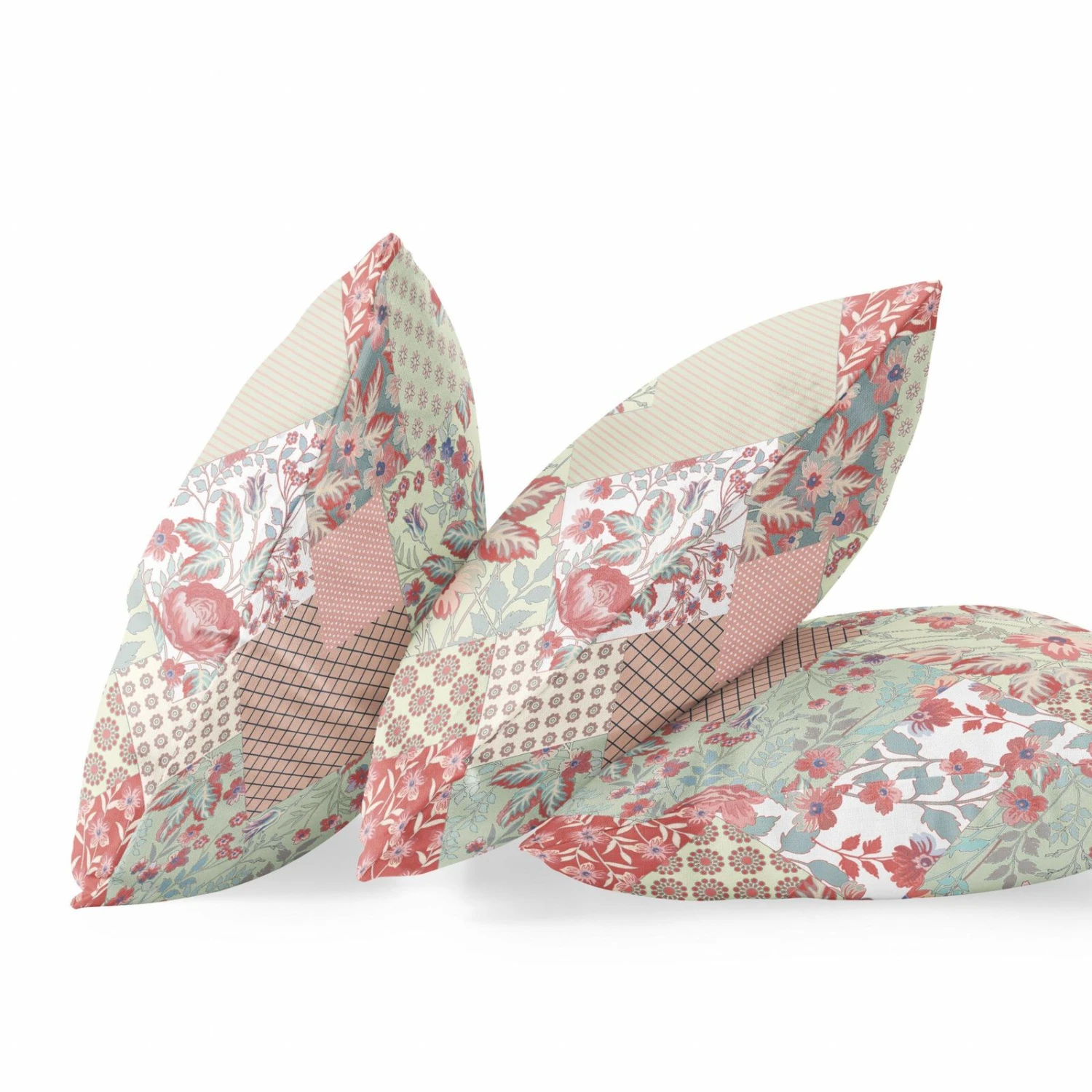 Homezia 20" Red White Floral Zippered Suede Throw Pillow 2 Homezia 20" Red White Floral Zippered Suede Throw Pillow - Image 2