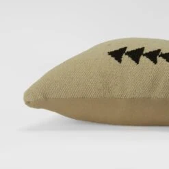 Homezia Black Beige Mod Tribal Down Filled Throw Pillow -Bed Linings Sale 4d3a7d3640ab40489d8281aea6183213