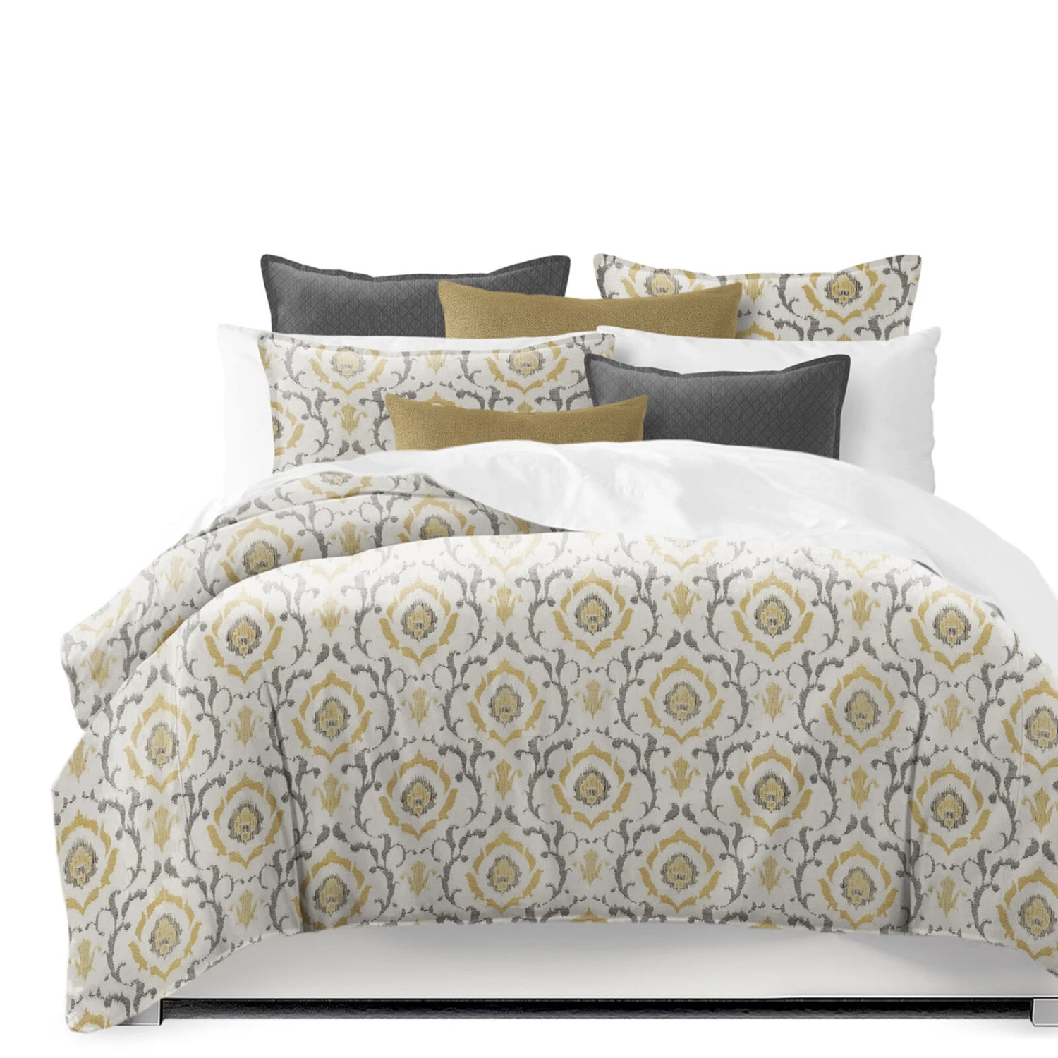 6ix Tailors Fine Linens Tandoori Gold Comforter Set 1 6ix Tailors Fine Linens Tandoori Gold Comforter Set