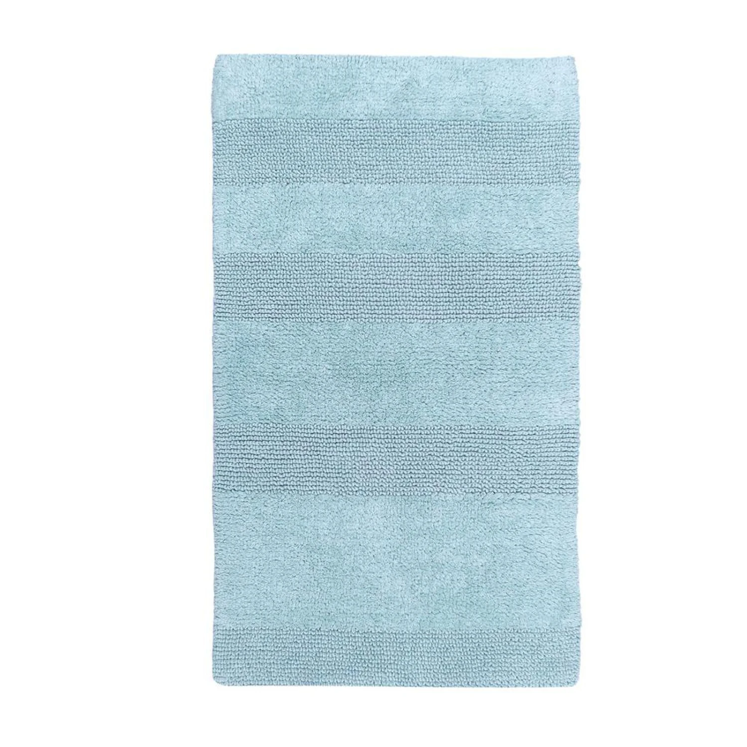 Splendid Striped Bath Rug Is Made Of Soft Plush Cotton Is Super Soft To The Touch 21" X 34" Light Blue 1 Splendid Striped Bath Rug Is Made Of Soft Plush Cotton Is Super Soft To The Touch 21" X 34" Light Blue