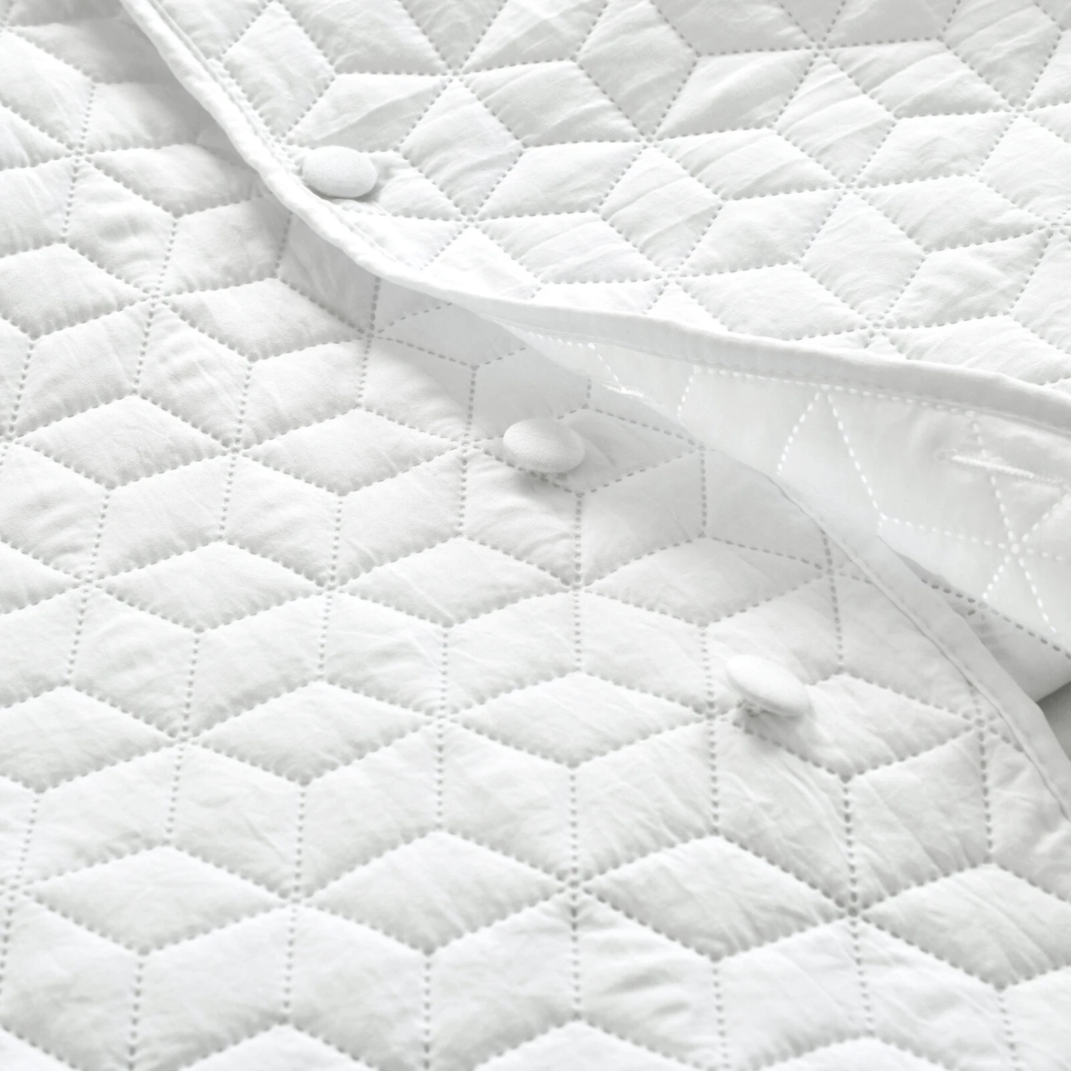 French Country Geo Ruffle Skirt Bedspread 3Pc Set 6 French Country Geo Ruffle Skirt Bedspread 3Pc Set - Image 6