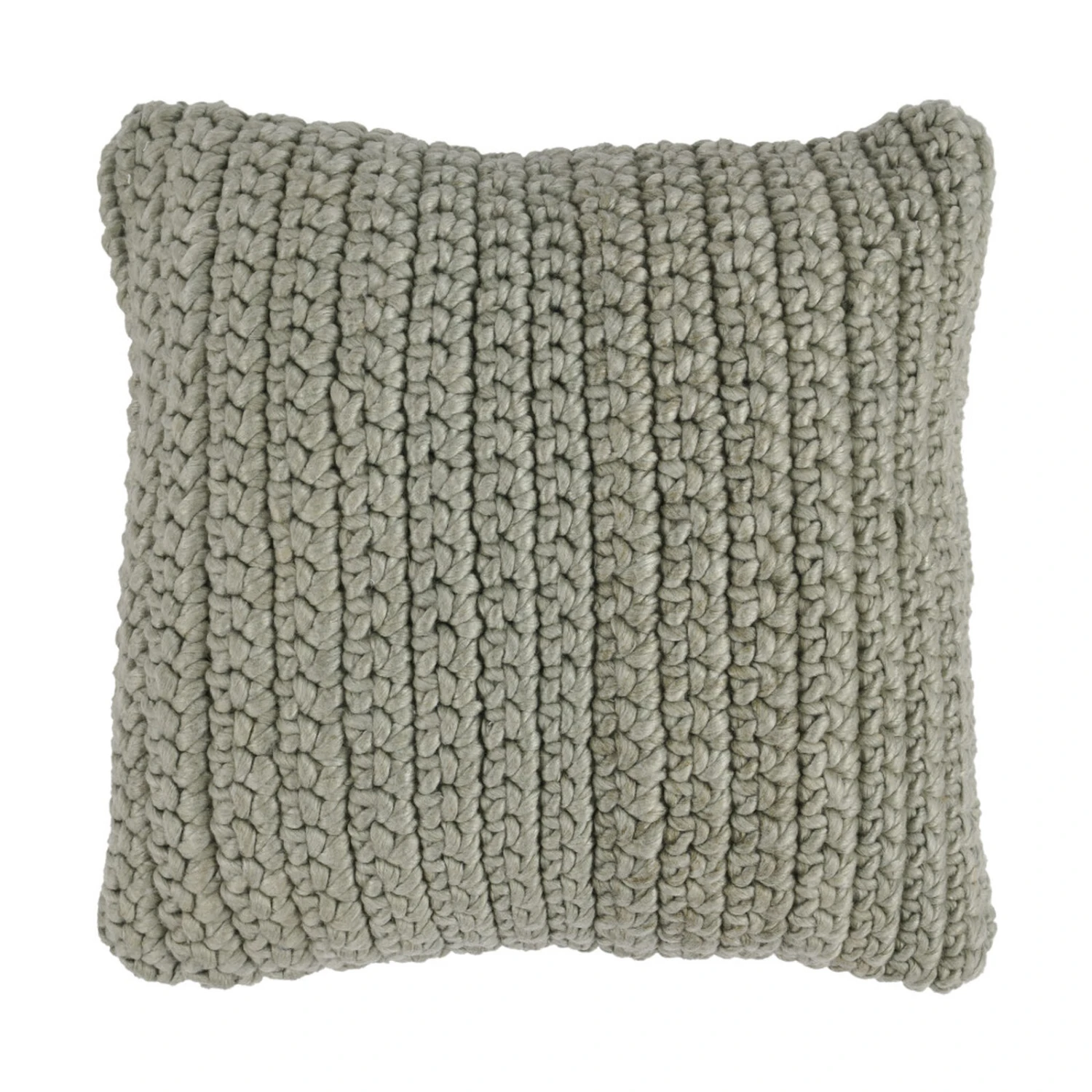 HomeRoots 20" X 20" Green Acrylic Zippered Pillow