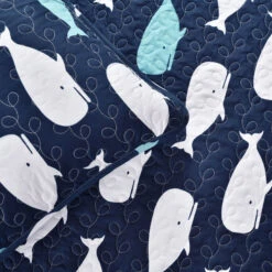 Whale Quilt 4Pc Set -Bed Linings Sale 5beceb77417d4fe5a0af4e62575d24c6