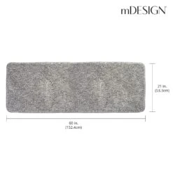 MDesign Non-Slip Microfiber Polyester 60" X 21" Heathered Spa Mat/Rug, Lt. Pink 9 MDesign Non-Slip Microfiber Polyester 60" X 21" Heathered Spa Mat/Rug, Lt. Pink -Bed Linings Sale 5db40787eac44eaaac06ba902395f6d1