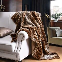 MarCielo Faux Fur Throw Blanket Leopard Cheetah Bed Blanket 5 MarCielo Faux Fur Throw Blanket Leopard Cheetah Bed Blanket -Bed Linings Sale 5e55f11b901746e78b37be21ceac08bb