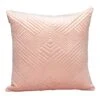 HomeRoots Transitional Pink Quilted Throw Pillow