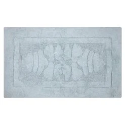 Knightsbridge Cipher 220 GSF Non Skid Back Bath Rug 24 X 40 - Light Blue