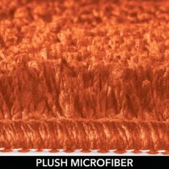MDesign Non-Slip Microfiber Bathroom Rug, 21" X 34" - Orange -Bed Linings Sale 63d38c255cf7424dac3af6809f6e32f2