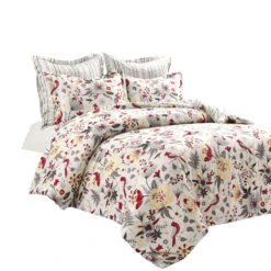 Blooming Garden Reversible Comforter 5-Pc Set