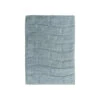Comfortable Feel With Bathroom Stylish Look This Block Designed Cotton Bath Rug 24" X 40" Light Blue
