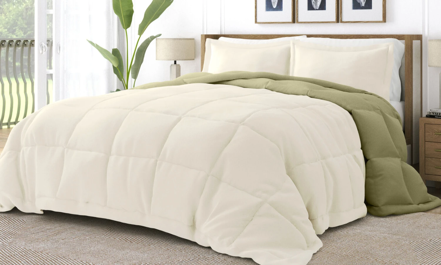 Reversible Comforter Set Super Soft Down-Alternative Bedding 3 Reversible Comforter Set Super Soft Down-Alternative Bedding - Image 3