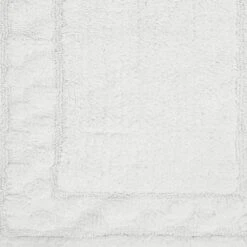 Splendid Soft Plush Cotton Bath Rug Features Fashionable Sculptured Border Design And Non-Slip 24" X 40" White -Bed Linings Sale 7272a1f73956410d9a83683081d754be