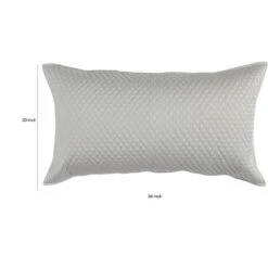Kahn Hand Quilted Lumbar King Size Pillow Sham, Self Binding-Benzara -Bed Linings Sale 788cc70e60d64edd830a5a2a81e65c01